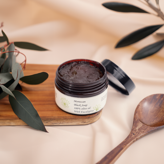 Moroccan black soap with Eucalyptus
