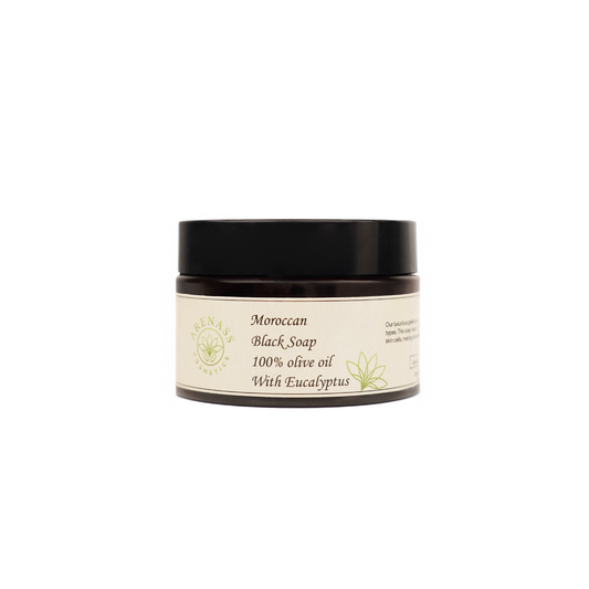 Moroccan black soap with Eucalyptus